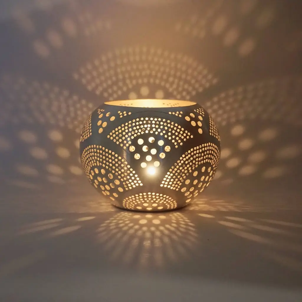 Orientalisches Windlicht Fan small versilbert (1).webp